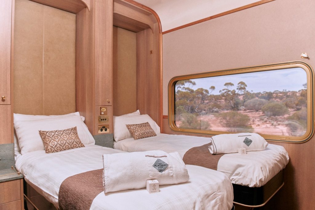 comfort of Ghan train private cabins